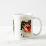 Little Girl with Black Kitten Halloween Mug