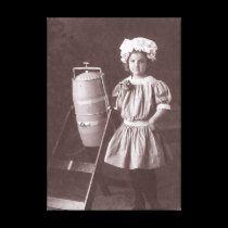 Little Girl with Churn canvas prints