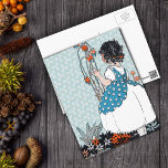 Little Girl With Flowers Postcard