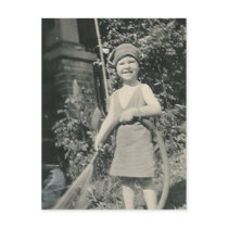 little girl with hose postcards