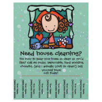 Little Girlie promotes housecleaning business GRN Flyer