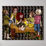 Little girls-image print