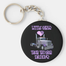 Little Girls Love Their Trucker Daddy&amp;apos;s Keychains