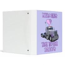 Little Girls Love Their Trucker Dads Binder