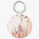 Little Girl's Princess Castle Birthday Invitations keychains