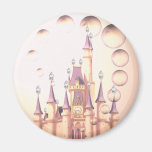 Little Girl's Princess Castle Birthday Invitations Magnet
