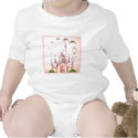 Little Girl's Princess Castle Birthday Invitations t-shirts