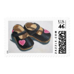 LITTLE GIRL'S SHOES WITH HEART POSTAGE