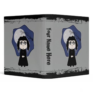 Little Goth Girl Binder (customizable) binder