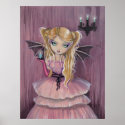 Little Gothic Vampire Fairy Poster print