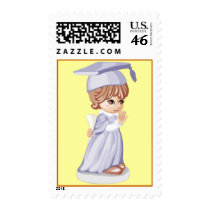 Little Graduate Girl postage by lilones Little Graduate Girl postage