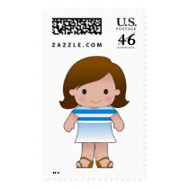 Little Greek Girl postage