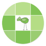 little green bird stickers