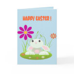 Little Green Bunny In The Grass Greeting Cards