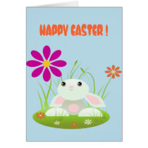 Little Green Bunny In The Grass cards