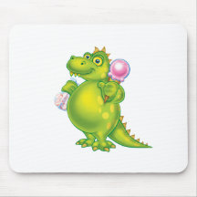 Little Green Dragon Mousepad