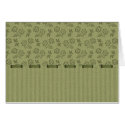 Little Green Flowers and Stripes Customizable Card by naturetees Little Green Flowers and Stripes Customizable Card