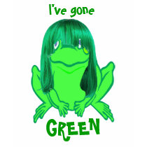 little green frog, I've gone, GREEN t-shirt