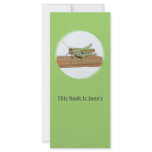 Little Green Grasshopper Cartoon Full Color Rack Card