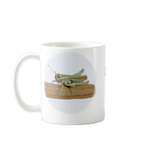 Little Green Grasshopper Cartoon Tea Coffee Cup