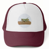 Little Green Grasshopper on Sports Team Club Cap