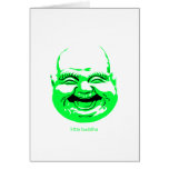 little green laughing-buddha cards