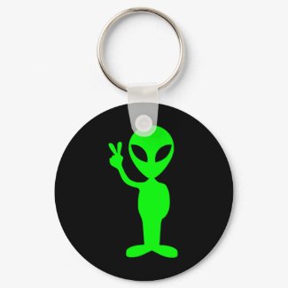 Little Green Man keychain