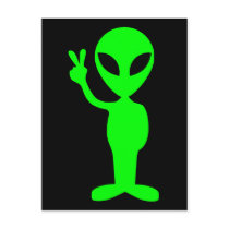 Little Green Man Postcards