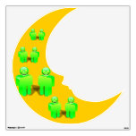 Little Green Men on the Moon Room Decal