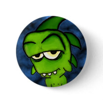 Little Green Monster Button