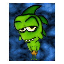 Little Green Monster Poster posters