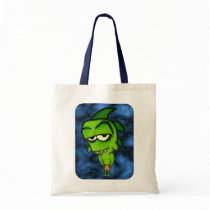 Little Green Monster Tote Bag