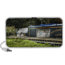 Little Guard Dog on Narrowboat doodle speaker speakers