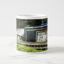 Little Guard Dog on Narrowboat jumbo mug mugs