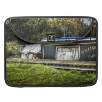 Little Guard Dog on Narrowboat Macbook Pro Sleeve macbook sleeves