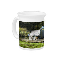 Little Guard Dog on Narrowboat pitcher pitchers