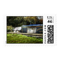Little Guard Dog on Narrowboat postage stamps stamps