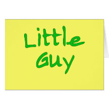Little Guy Matching Big Guy Products Greeting Cards