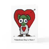 little guy, Valentines Day is Here ! Card