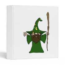 Little Guy Wizard With Big Staff binders