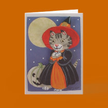 Little Halloween Witch cards by disgustedcats Little Halloween Witch cards
