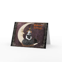 Little  Halloween Witch  Greetings Greeting Card