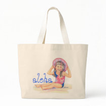 Little Hawaiian Beach Girl, aloha bags