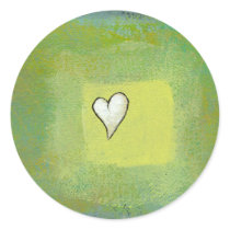 Little heart painting symbolic original artwork stickers