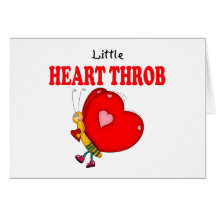 Little Heart Throb Butterfly Greeting Card