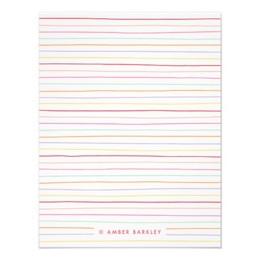 Little Hearts A2 Stationery - Strawberry Personalized Invites
