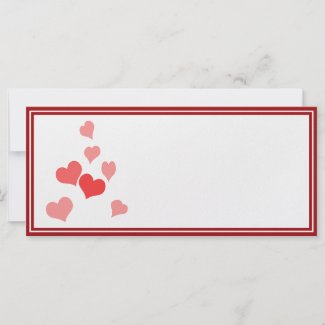Little Hearts (Add Your Text & Background Color) rackcard