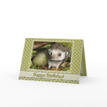 Little hedgehog greeting card