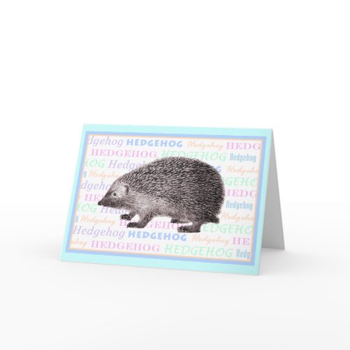 Little Hedgehog Greeting Card