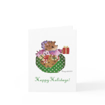 little hedgehog holiday card by paintpaintdraw little hedgehog holiday card